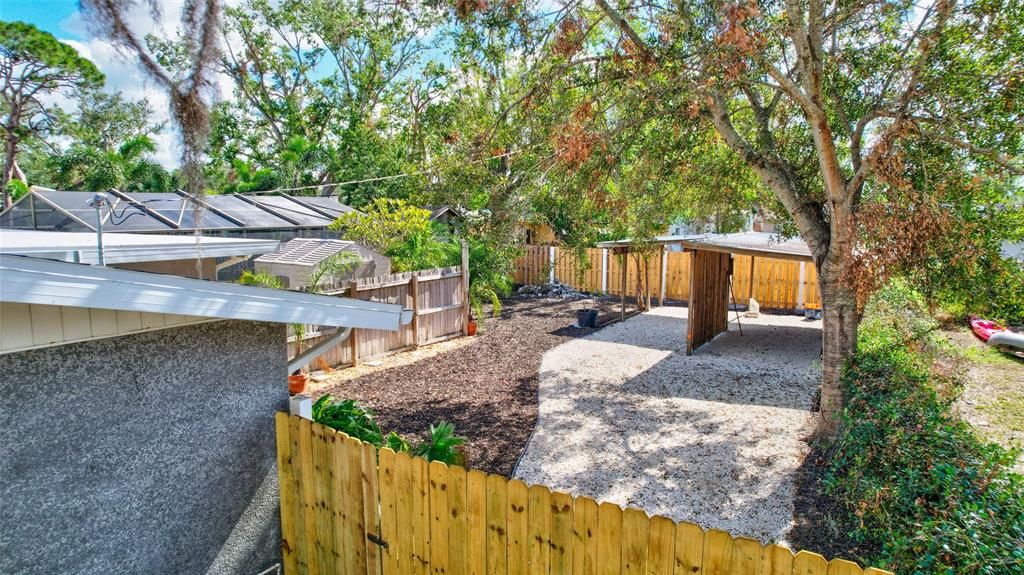 Privacy Fence to Big Toy Pole Barn