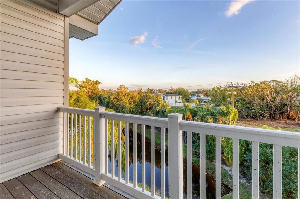 Third floor balcony off of primary bedroom