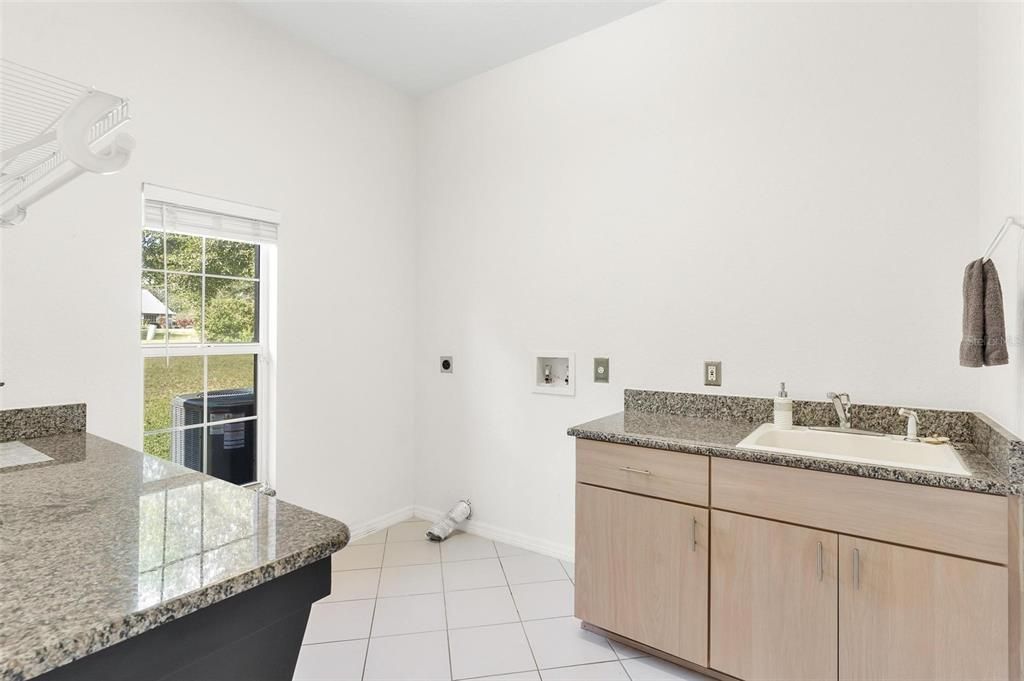 Laundry Room with a Built-in Sink