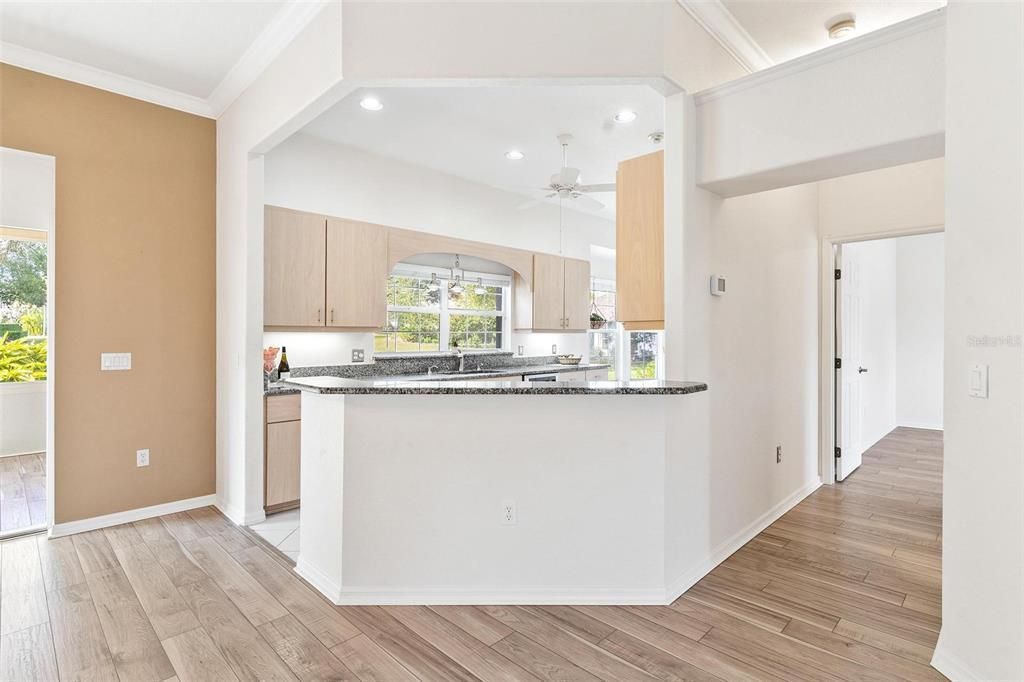 Kitchen with a Breakfast Bar