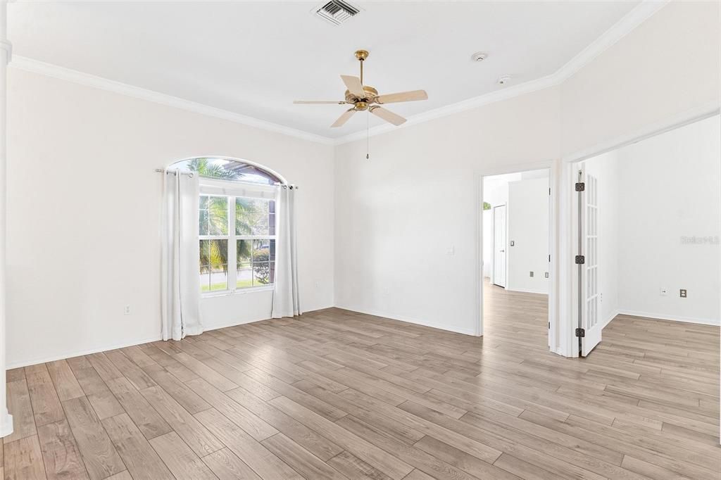 Living Area with Crown Molding