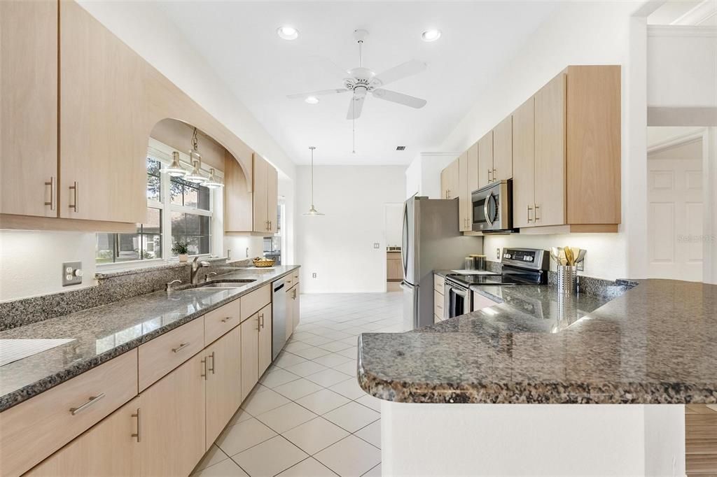 Kitchen with Granite Countertops