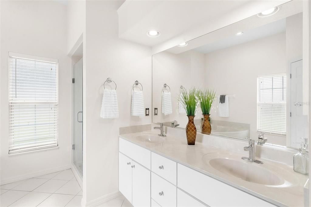 Primary Bathroom with Dual Sinks