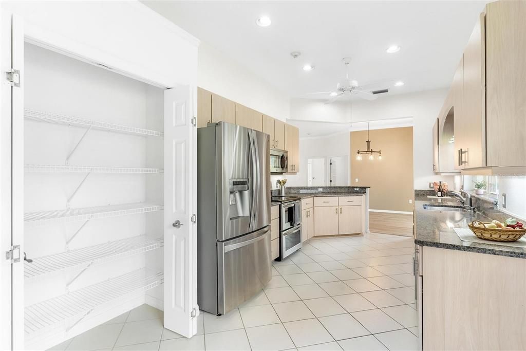 Kitchen with a Double Sized Pantry