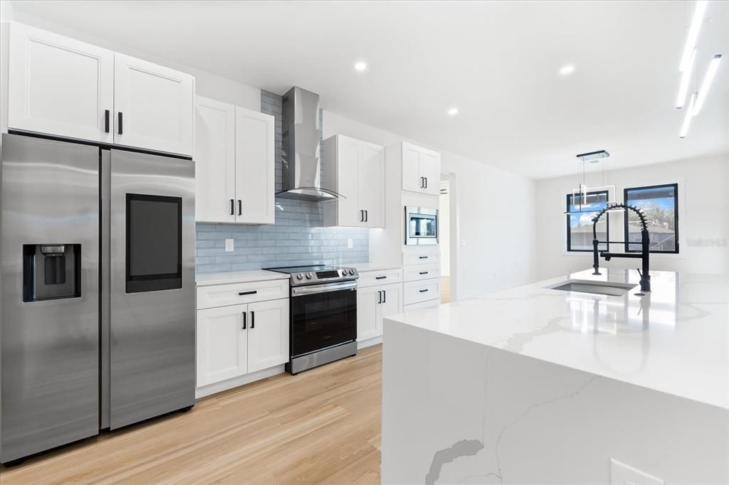 Contemporary Kitchen Featuring Modern Appliances