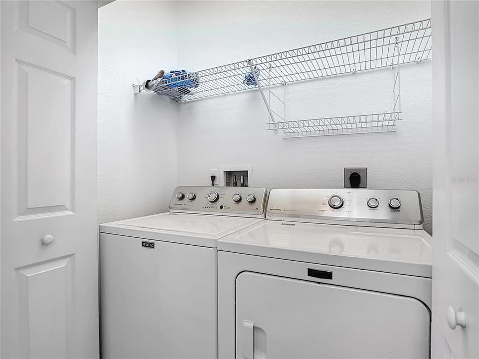 Laundry Closet in Guest Bathroom