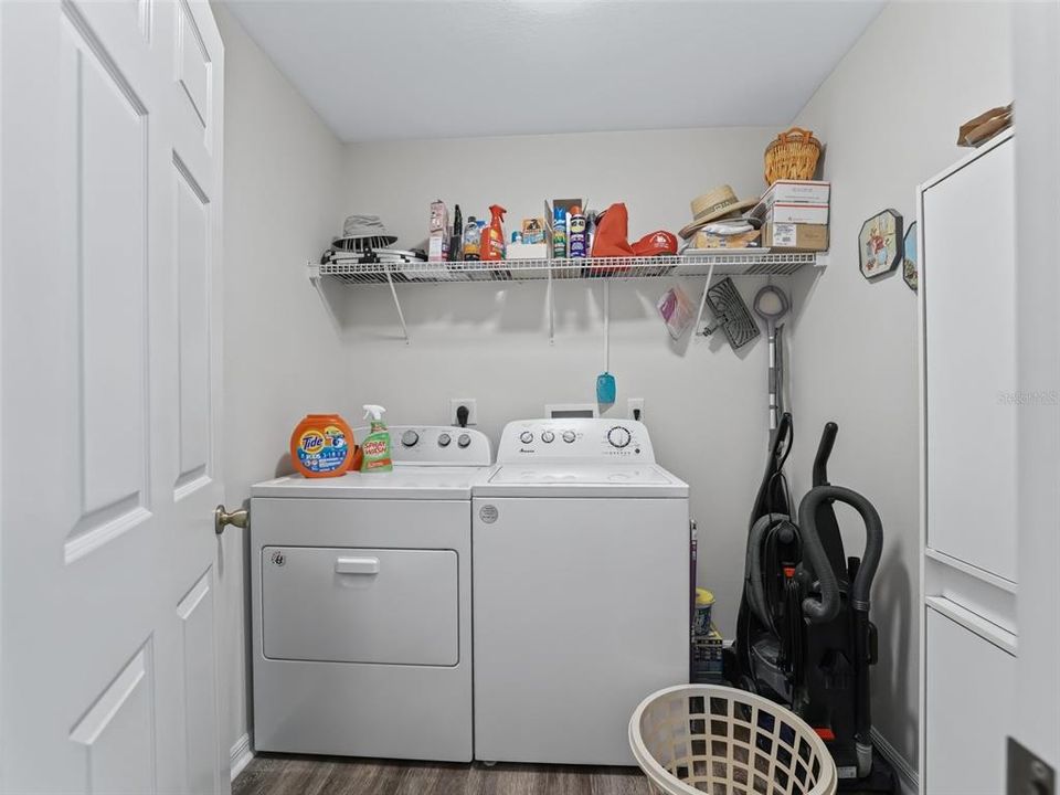 Inside laundry room