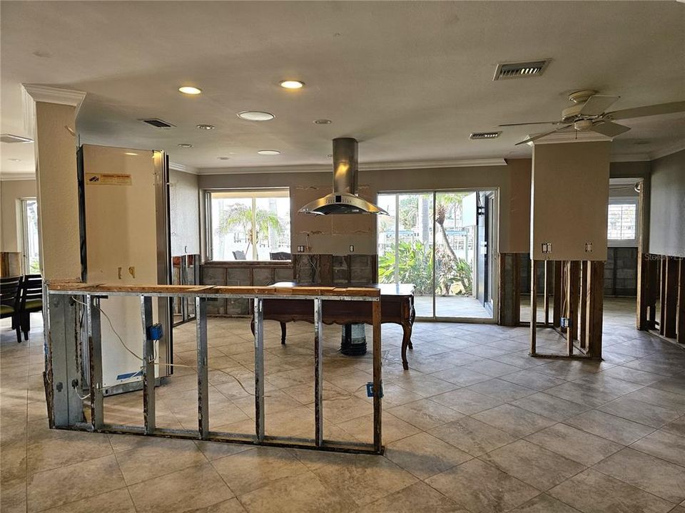 View into Kitchen from Living Room!