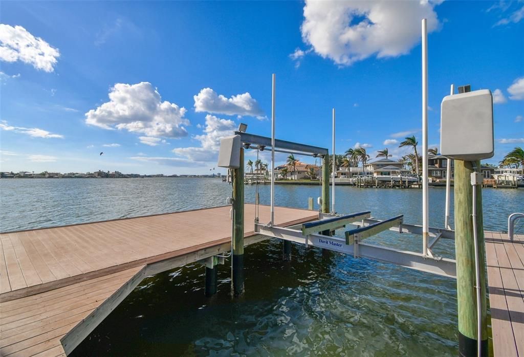 Boat Dock with 10,000 lbs Lift and a Wal-Around Catwalk for easy access to your boat!