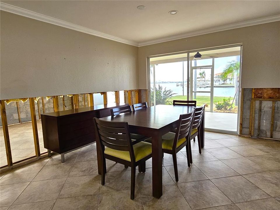 The Dining Room can comfortably accomodate a large dining room set!!!