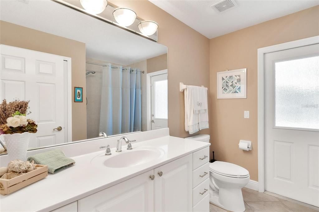 Guest Bathroom with Tub and Shower Combo