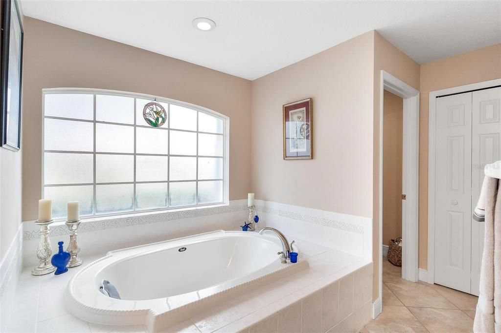 Primary Bathroom with Soaking Tub