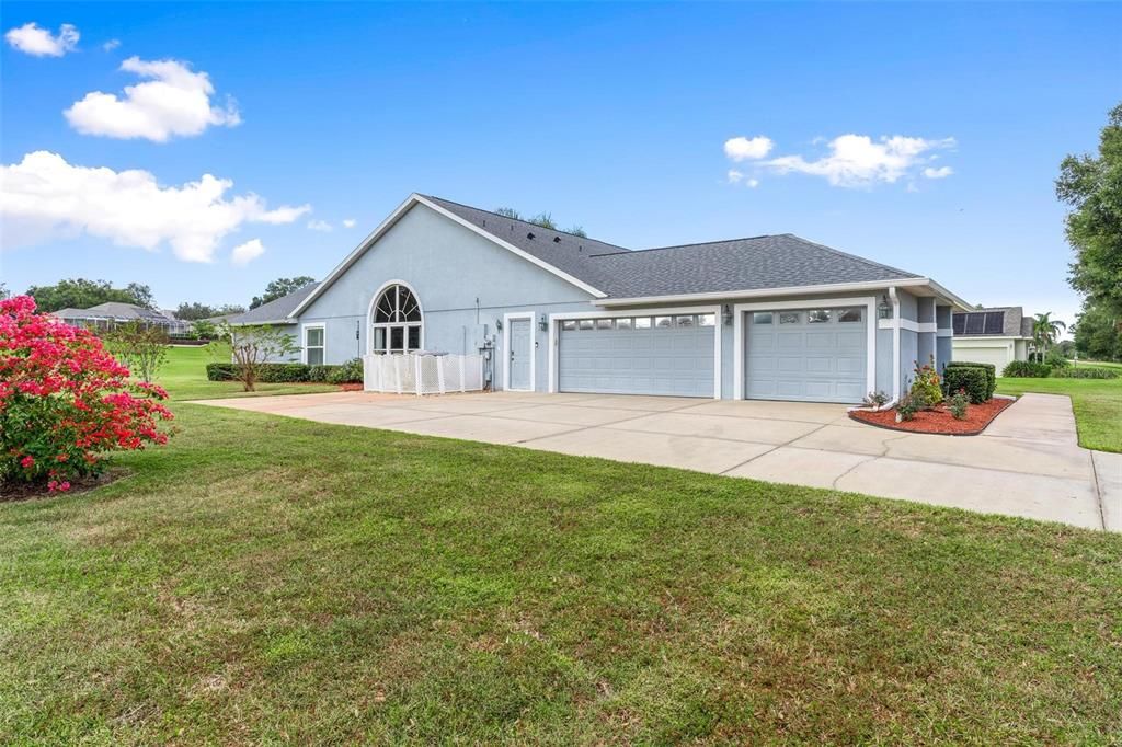 Two Car plus Golf Cart Garage