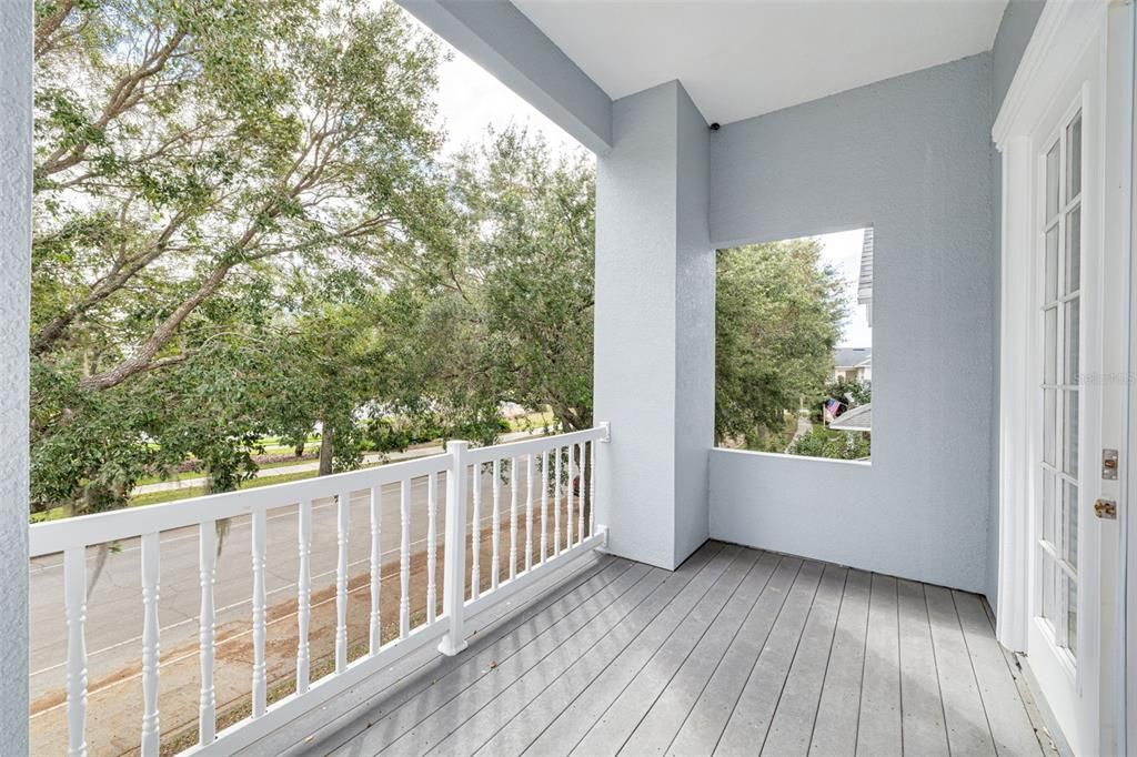 Balcony off loft