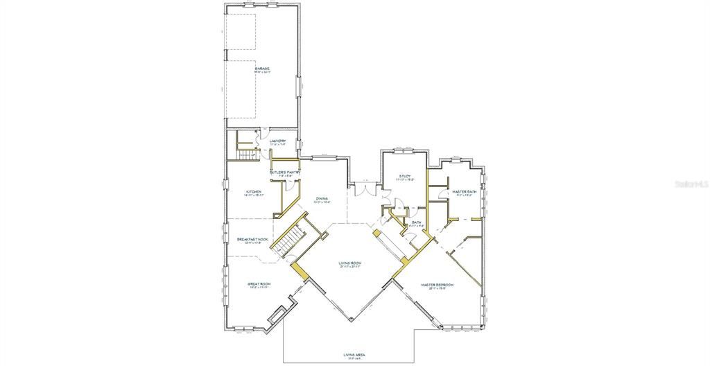 Detailed floor plan 1st floor