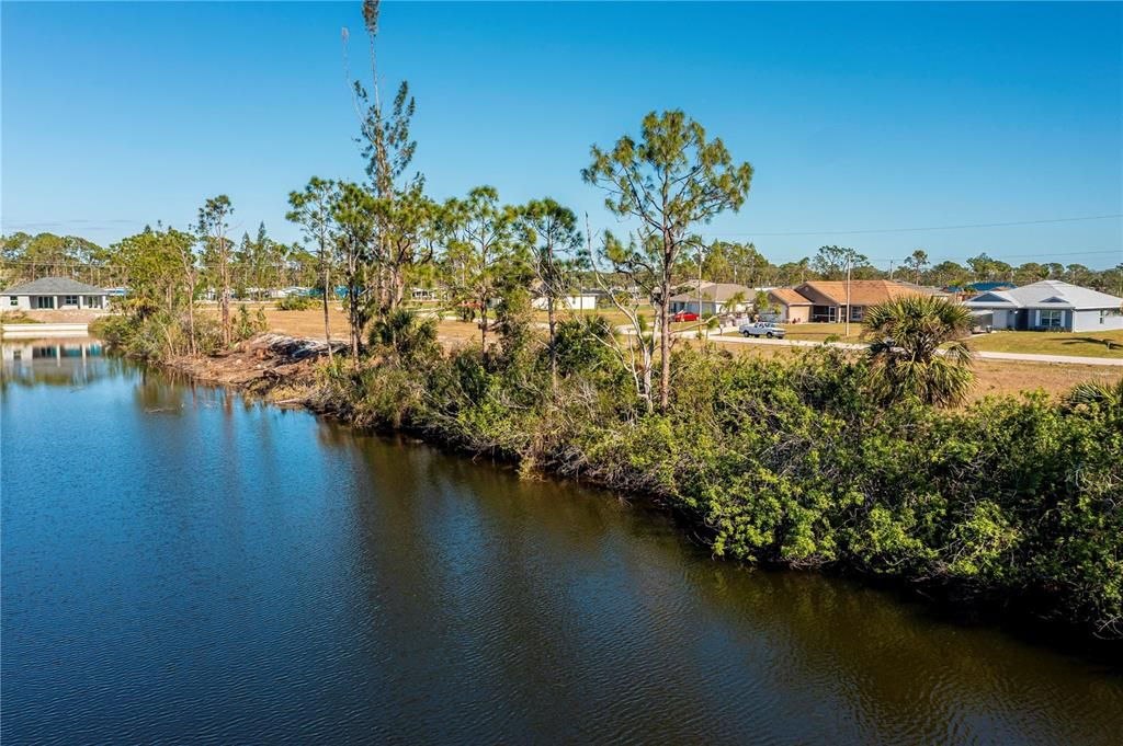 Freshwater Canal view, lot is to the right in this picture