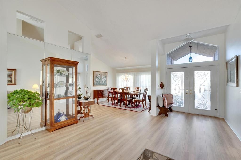 Looking for a home with a lot of natural sunlight?  This home offer large double door entry  with a transom above.