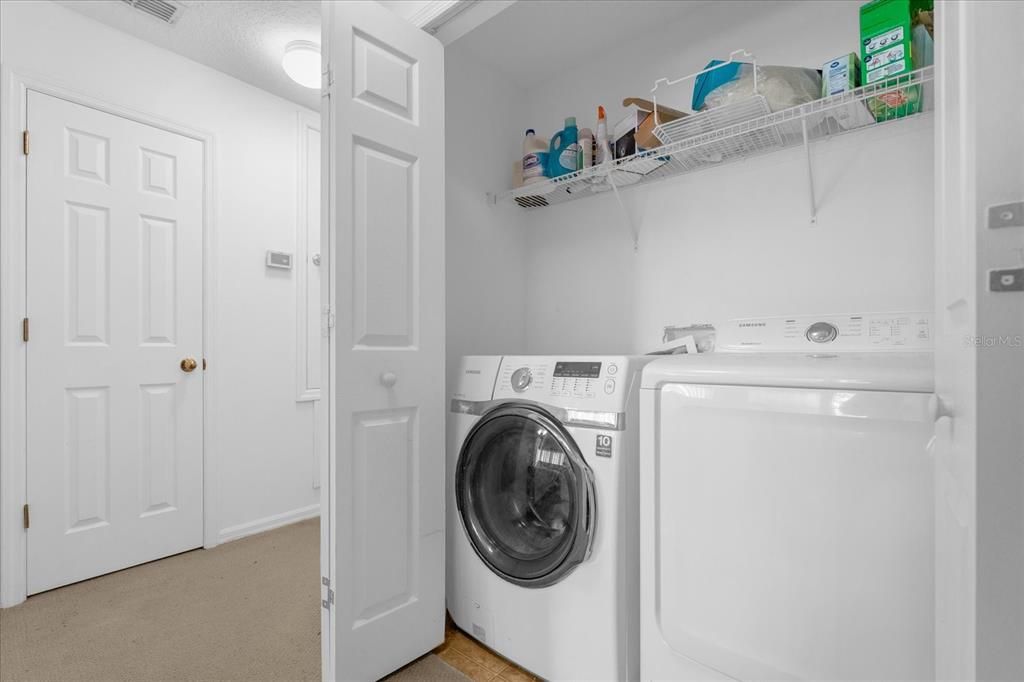 laundry closet upstairs