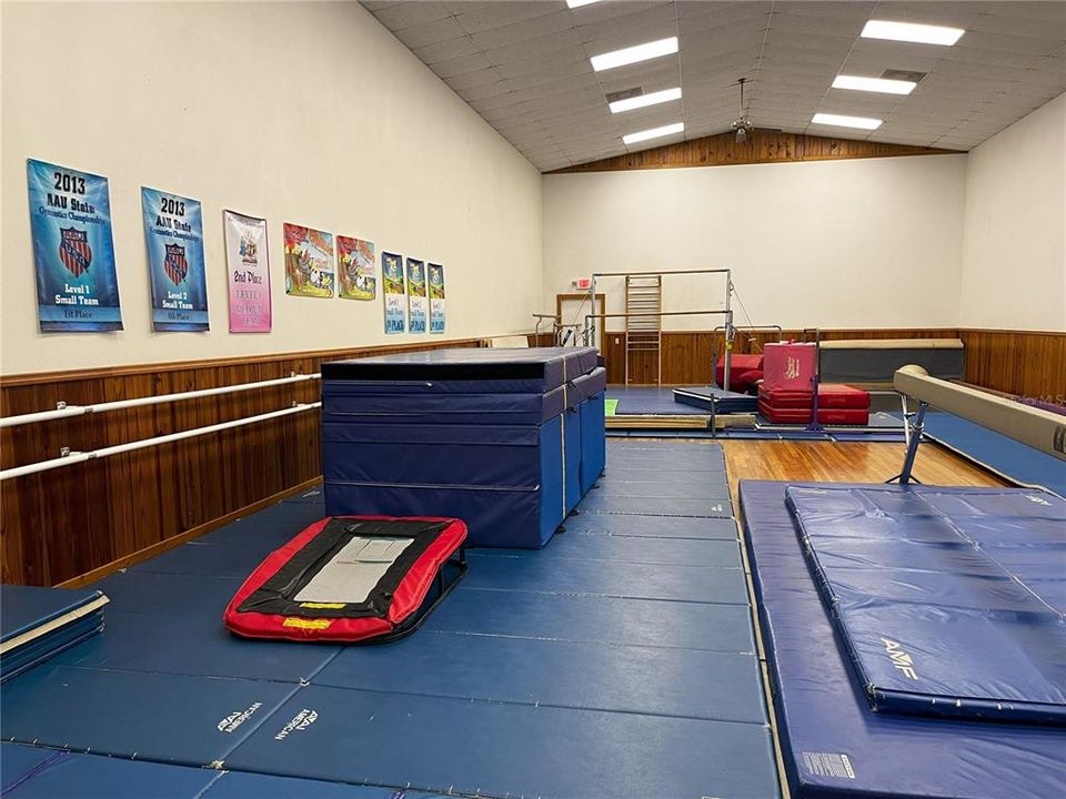 North Room with gymnastics equipment