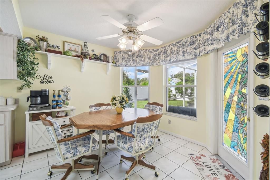 Dinette area off the kitchen