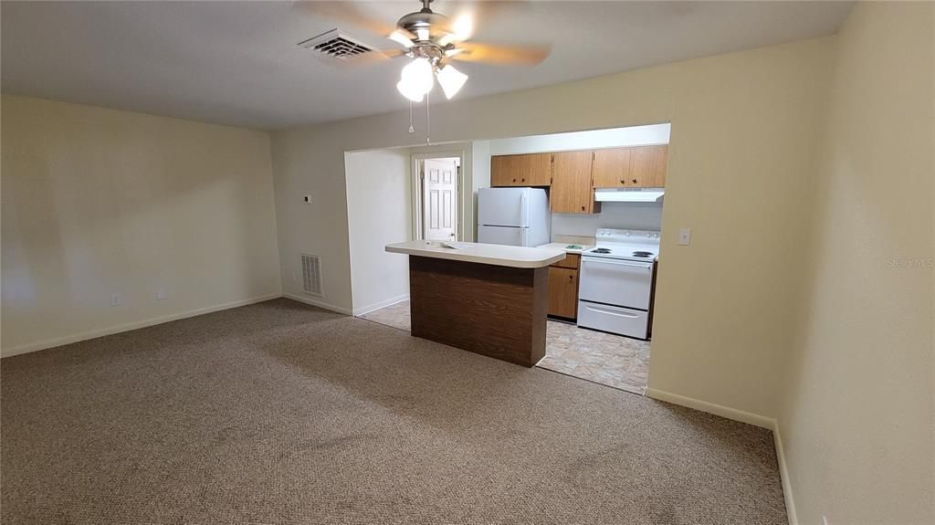 Kitchen with island