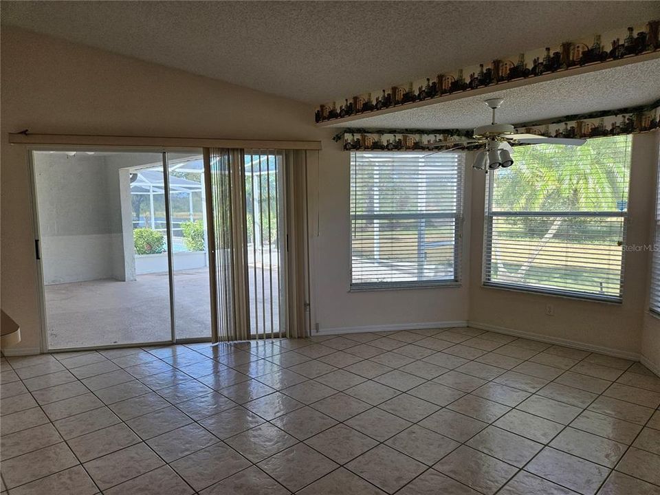 Kitchen sliding glass doors to Lanai