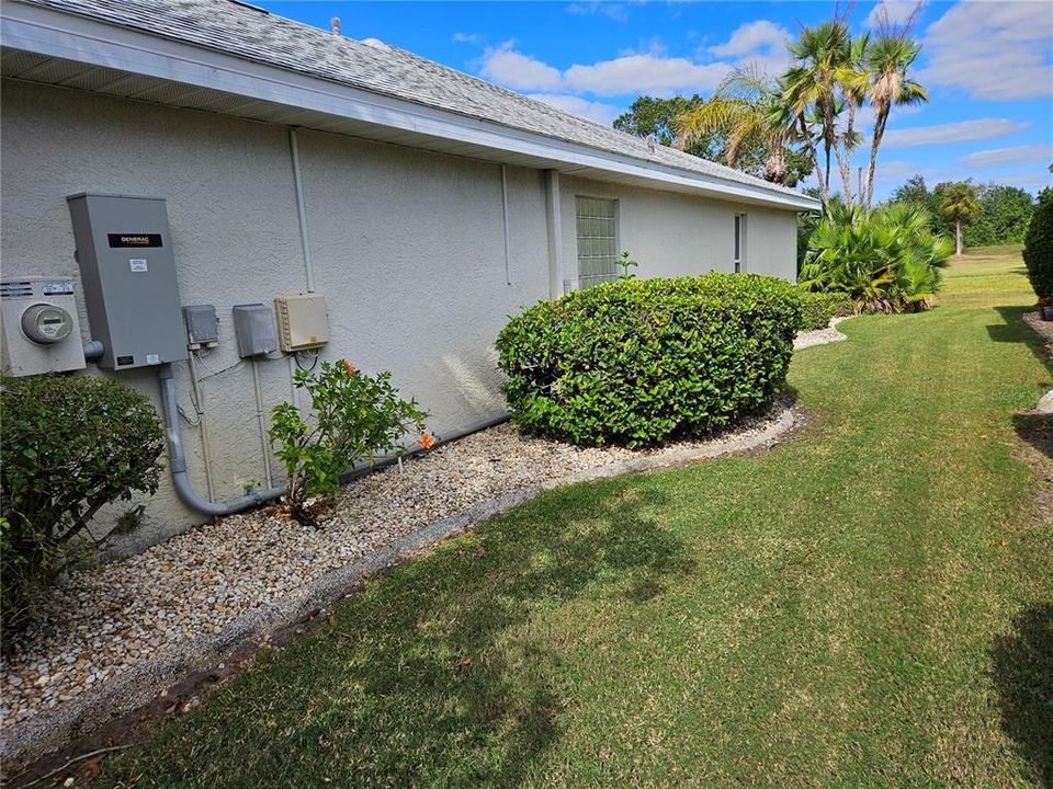 Side View of Landscaping