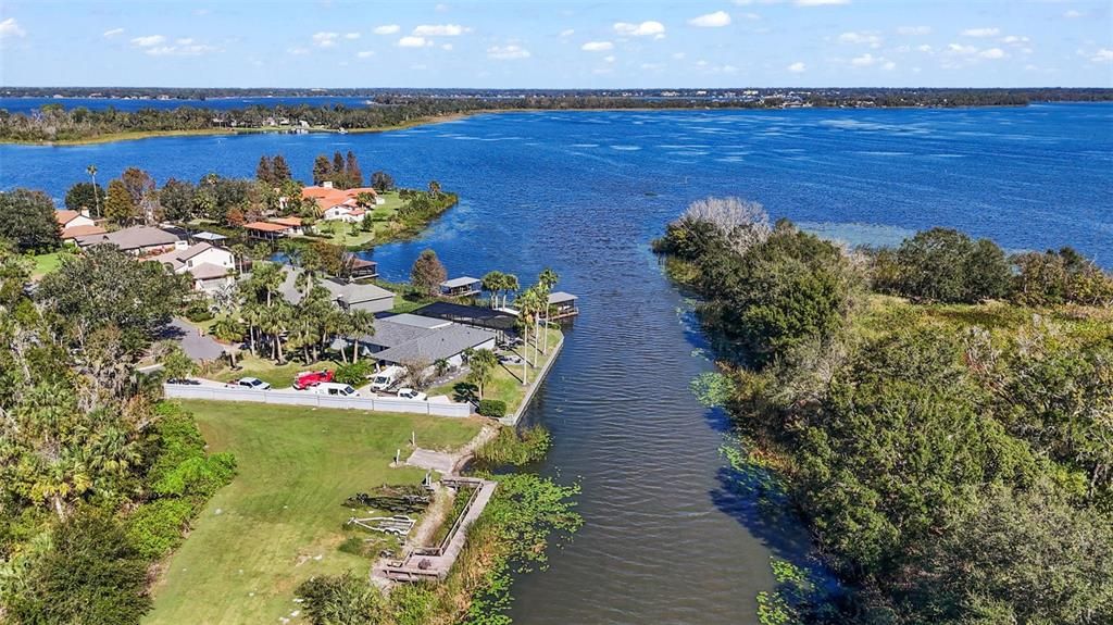 Community boat ramp and canal to Lake Beauclaire