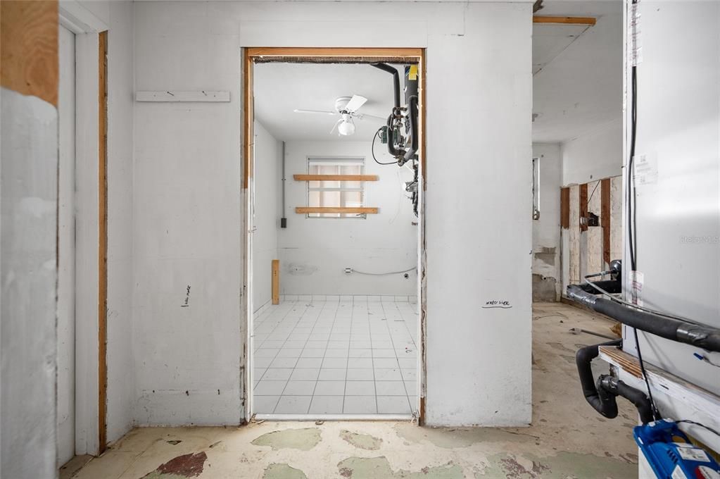 Laundry Room in Garage