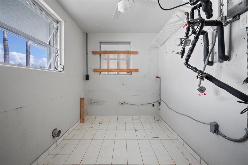 Laundry Room in Garage