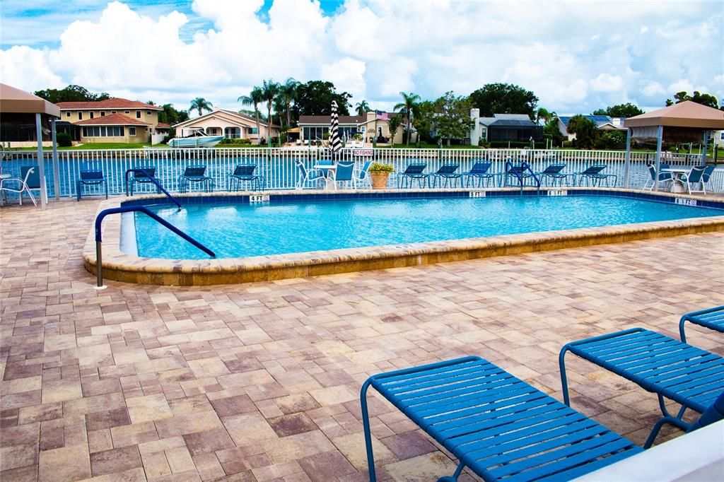 One Of Four Heated Pools in Town Shores, Two Are Waterfront.