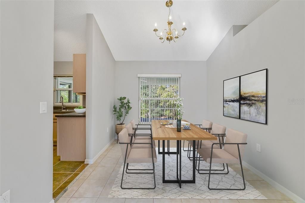 DINING AREA. Virtually Staged.