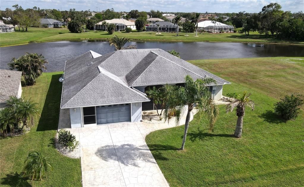 Aerial view of home