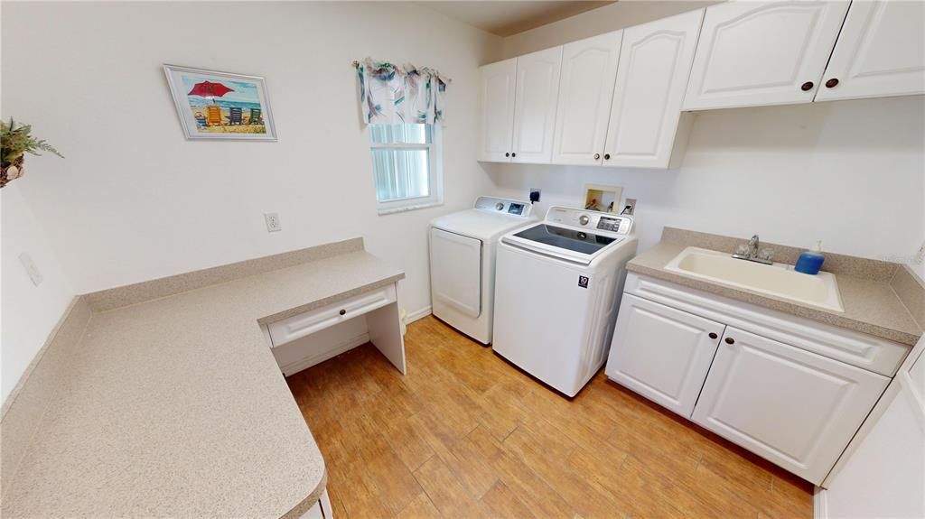 Laundry room off kitchen