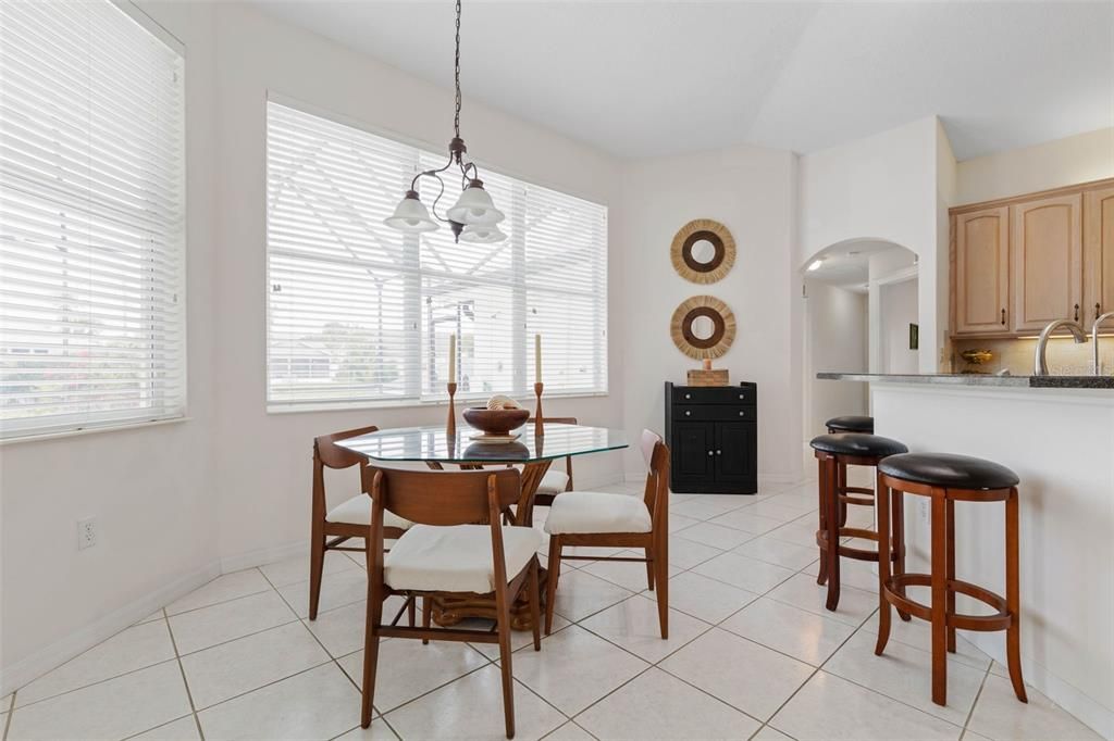 Bar & breakfast nook seating.