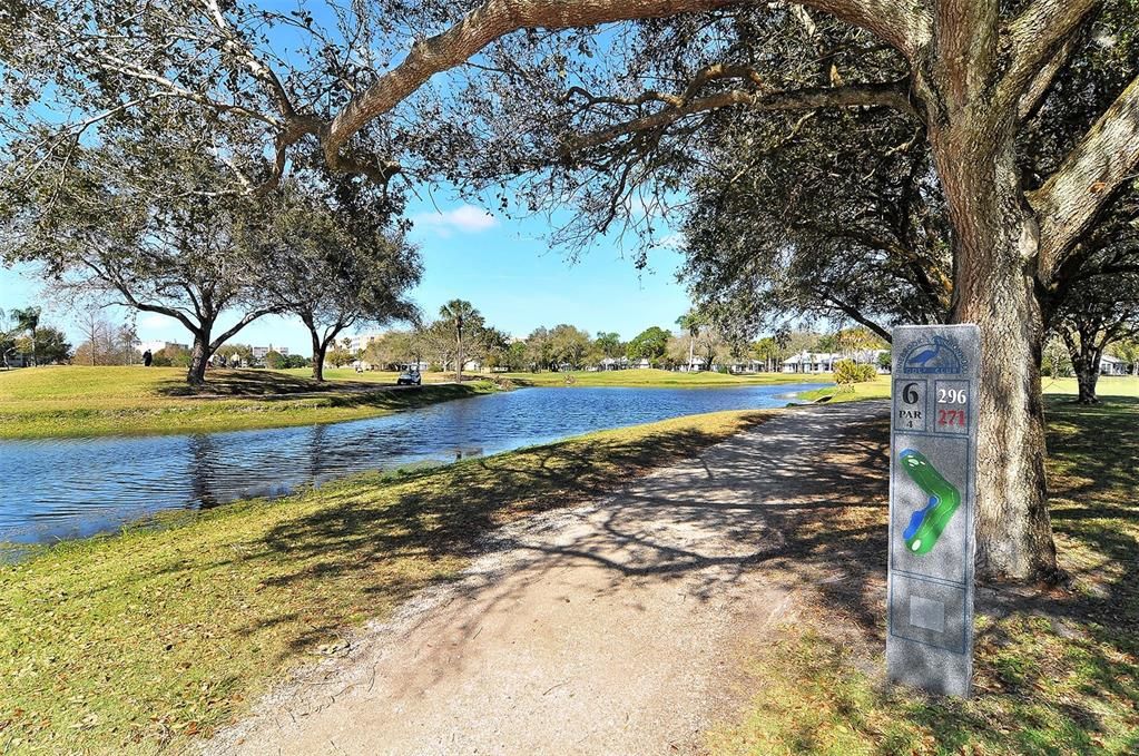 Golf Cart Trail on Golf Course