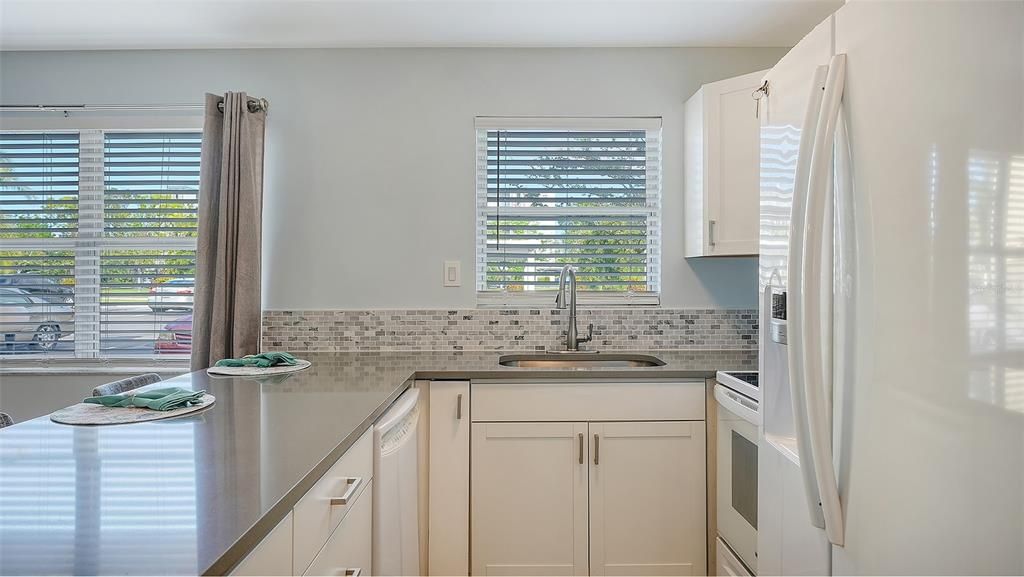 Plenty of natural light into the kitchen