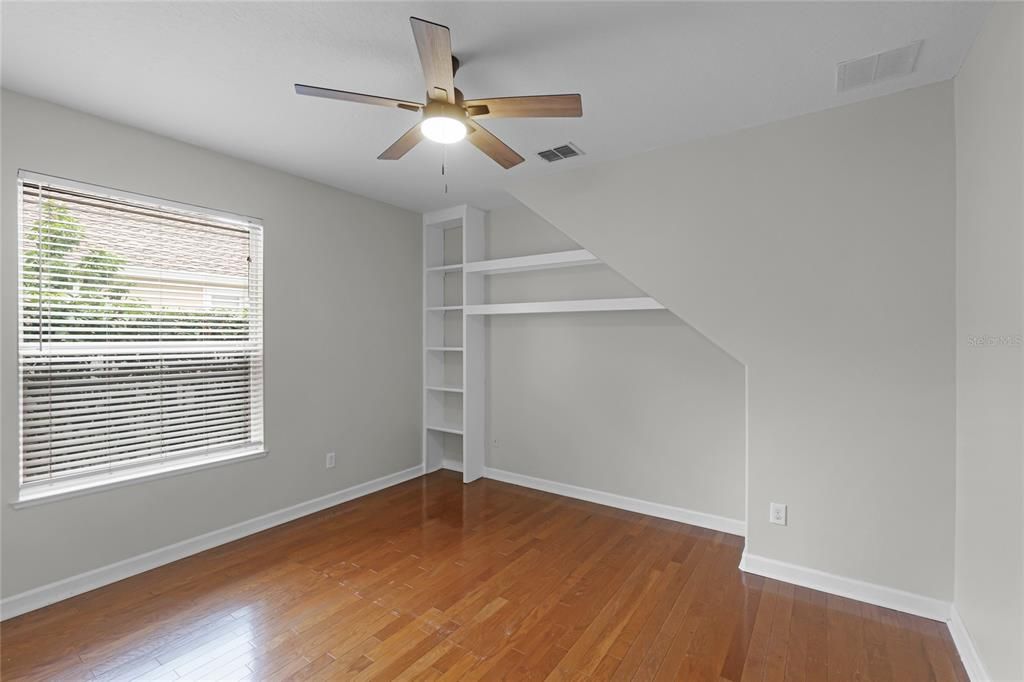 Bedroom 2 - LOVELY BUILT IN, FRENCH DOORS TO CLOSET AND CLOSET ORGANIZER.