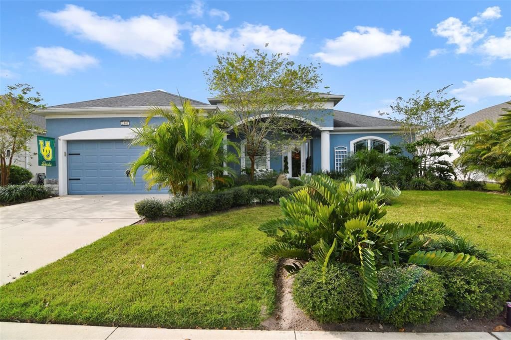 This beautiful home faces North East with a spectacular view of water in your screen pool lanai.