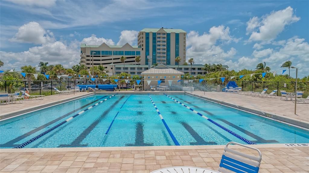 The Lido Beach public pool.