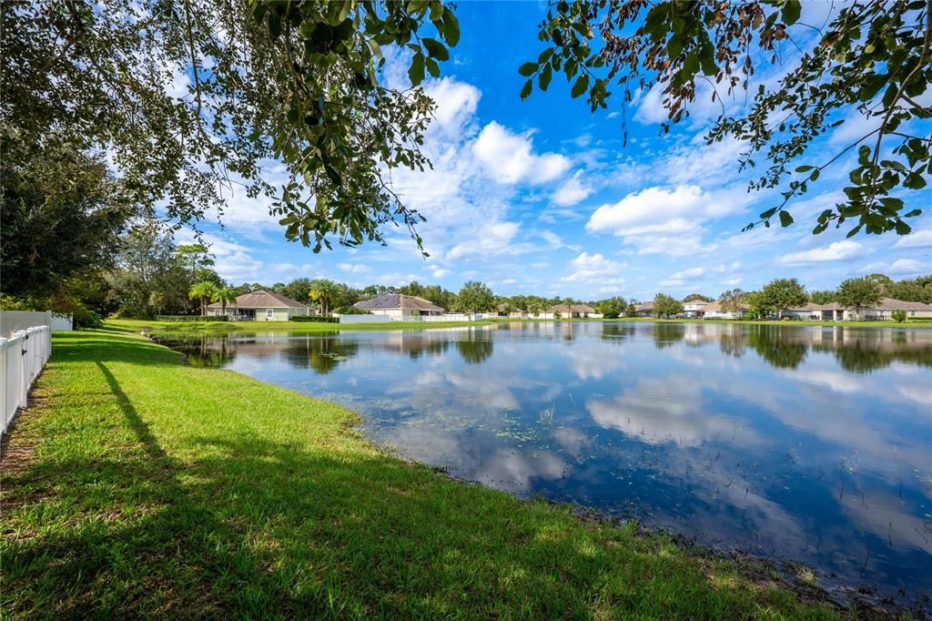 With pond views!