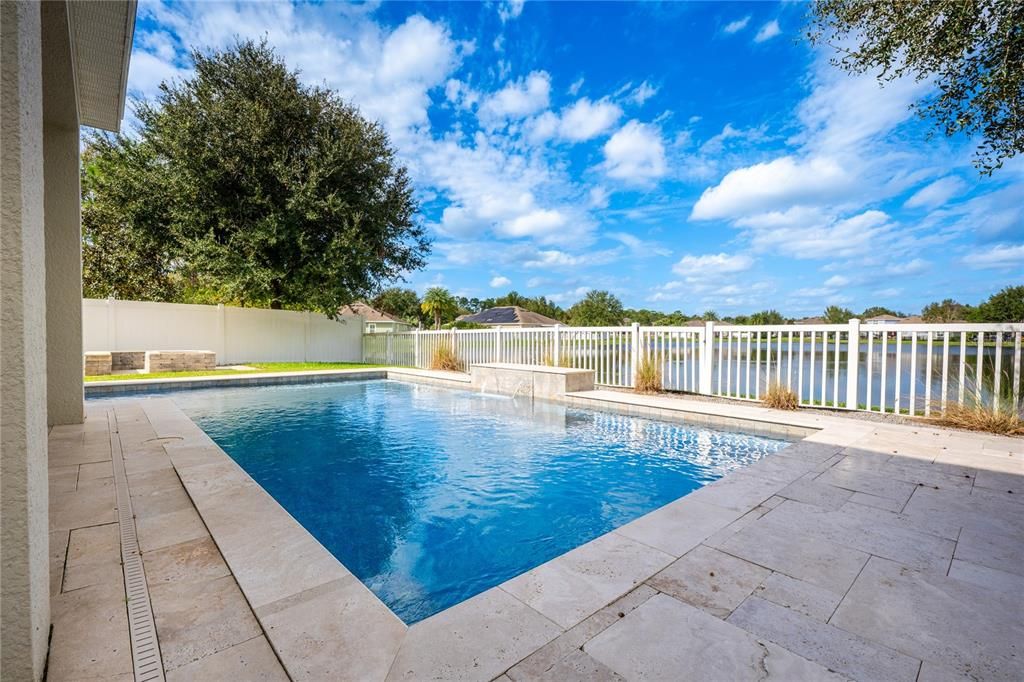 After a day splashing in the pool and soaking up Vitamin D gather around the BUILT-IN FIRE PIT and watch the sunset while roasting marshmallows!