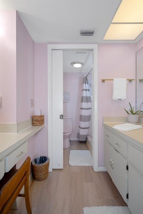 Master bath with vanity