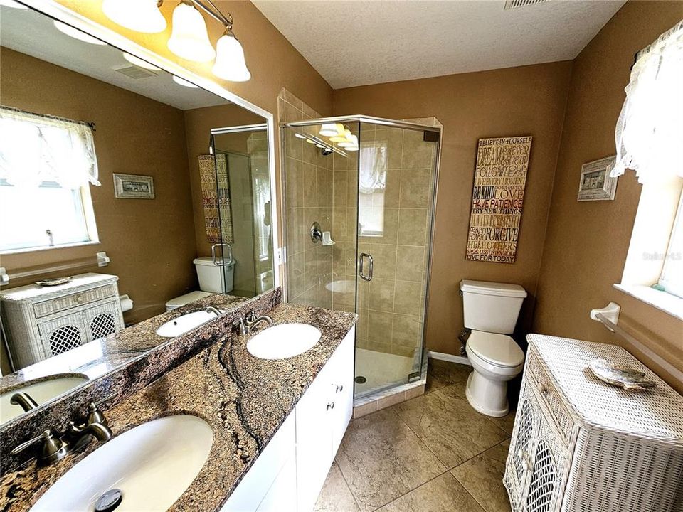 Master bath with walk in shower