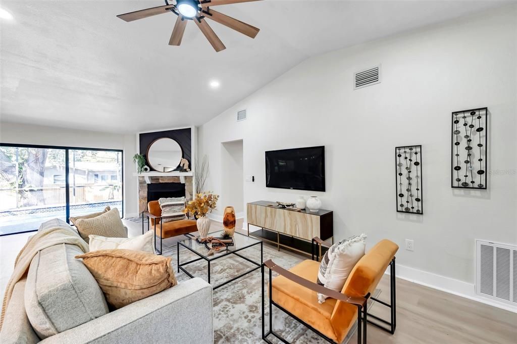 Living Room w Fireplace