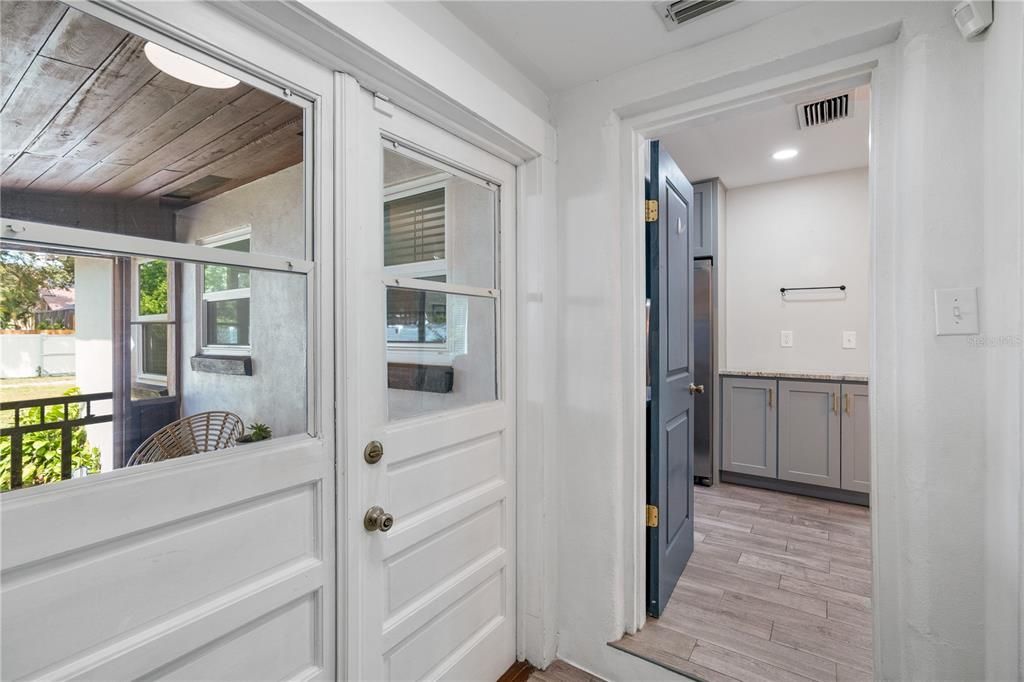 Mud room (access to laundry room and back patio)