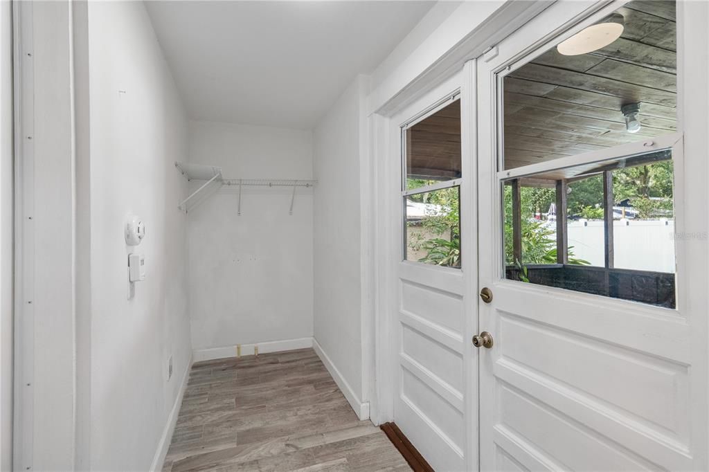 Mud room (access to laundry room and back patio)