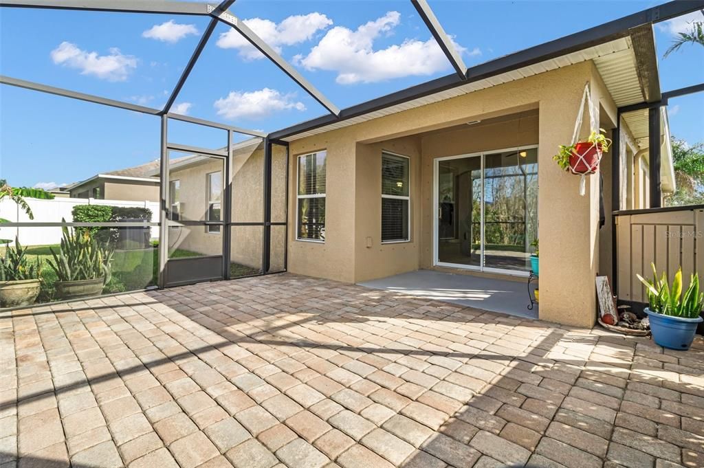 Screened in back patio