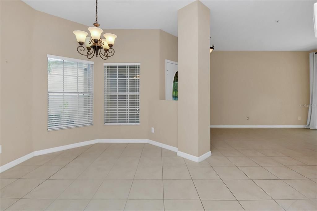 Dining rm  -view to entrance foyer.