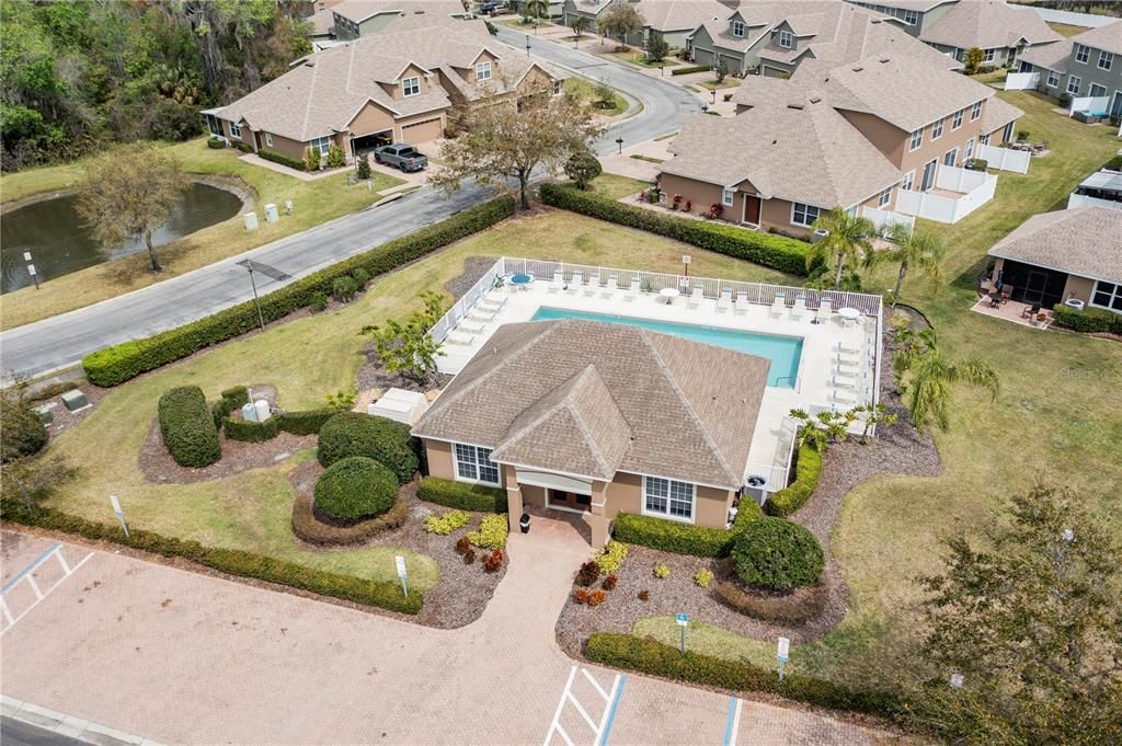 Aerial of clubhouse